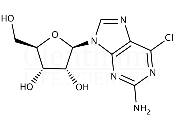 2-Amino-6-chloropurine riboside Structure