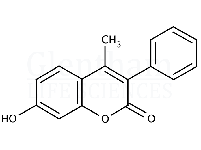 7-Hydroxy-4-methyl-3-phenylcoumarin Structure