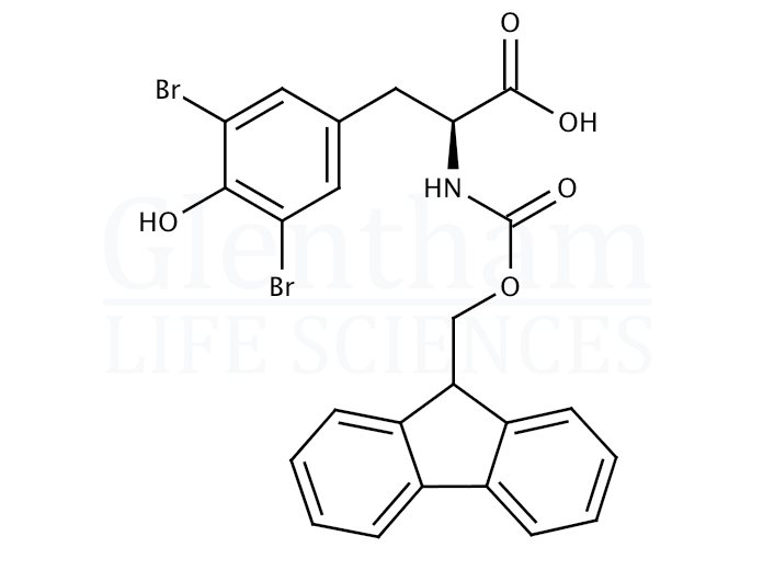 Structure for Fmoc-3,5-dibromo-L-tyrosine (201484-26-6)