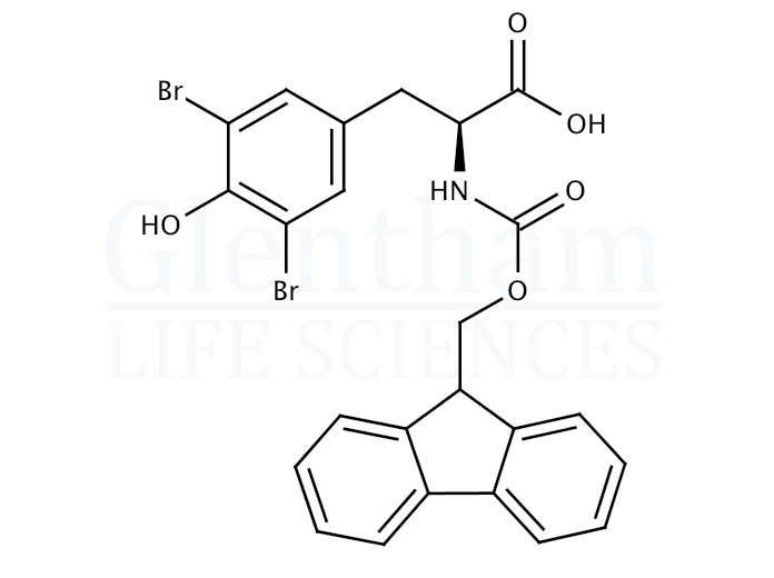 Structure for  Fmoc-3,5-dibromo-L-tyrosine  (201484-26-6)