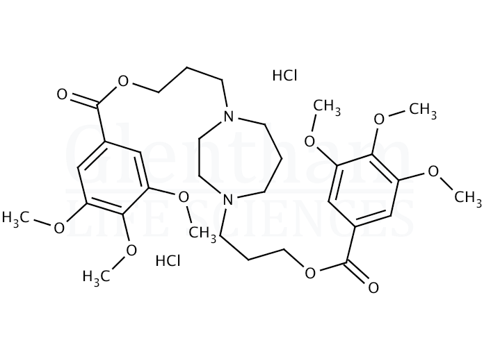 Dilazep dihydrochloride  Structure