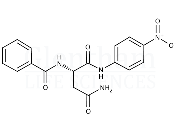 Structure for Nalpha-Benzoyl-L-asparagine 4-nitroanilide