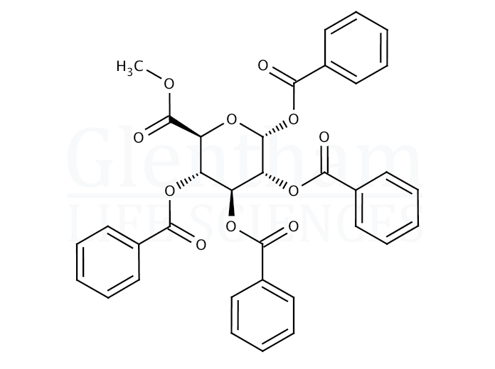 1,2,3,4-Tetra-O-benzoyl-D-glucuronide methyl ester Structure