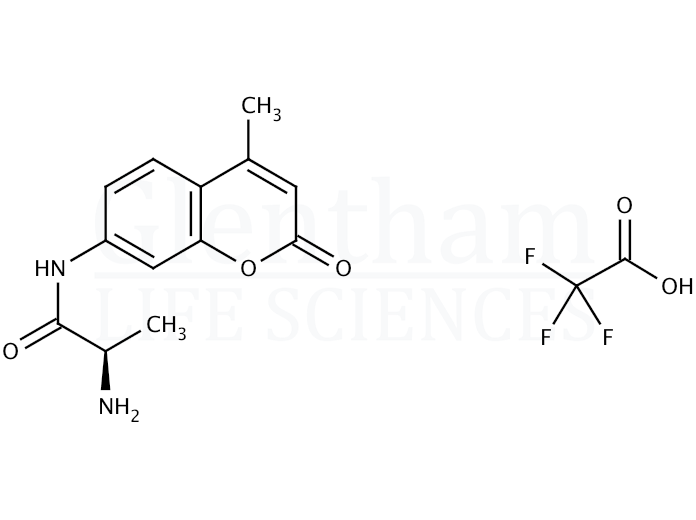 D-Alanine 7-amido-4-methylcoumarin trifluoroacetate salt Structure