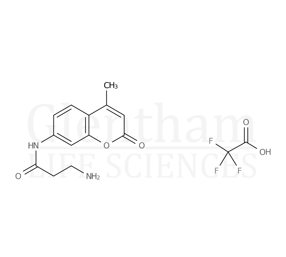 b-Alanine 7-amido-4-methylcoumarin trifluoroacetate salt Structure