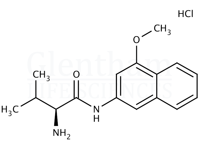 L-Valine 4-methoxy-beta-naphthylamide hydrochloride Structure
