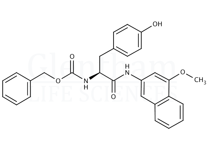 Z-L-tyrosine 4-methoxy-beta-naphthylamide Structure