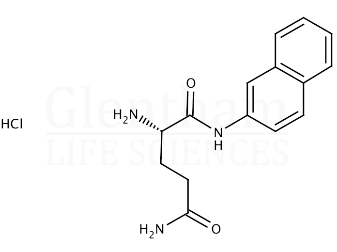L-Glutamine alpha-(beta-naphthylamide) hydrochloride Structure