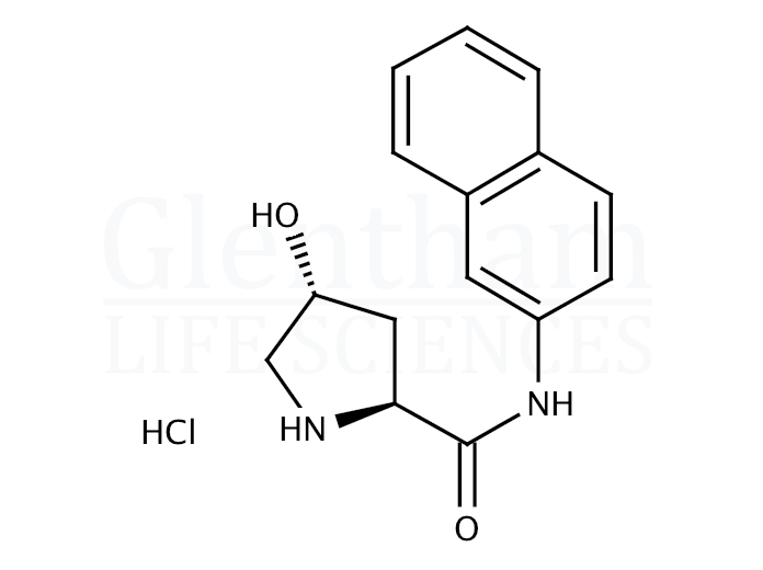 L-4-Hydroxyproline beta-naphthylamide hydrochloride Structure