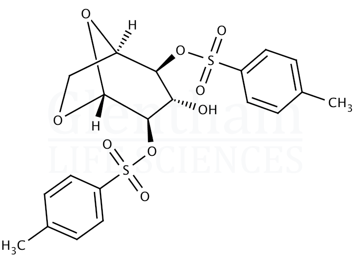 1,6-Anhydro-2,4-di-O-p-toluenesulfonyl-b-D-glucopyranose Structure