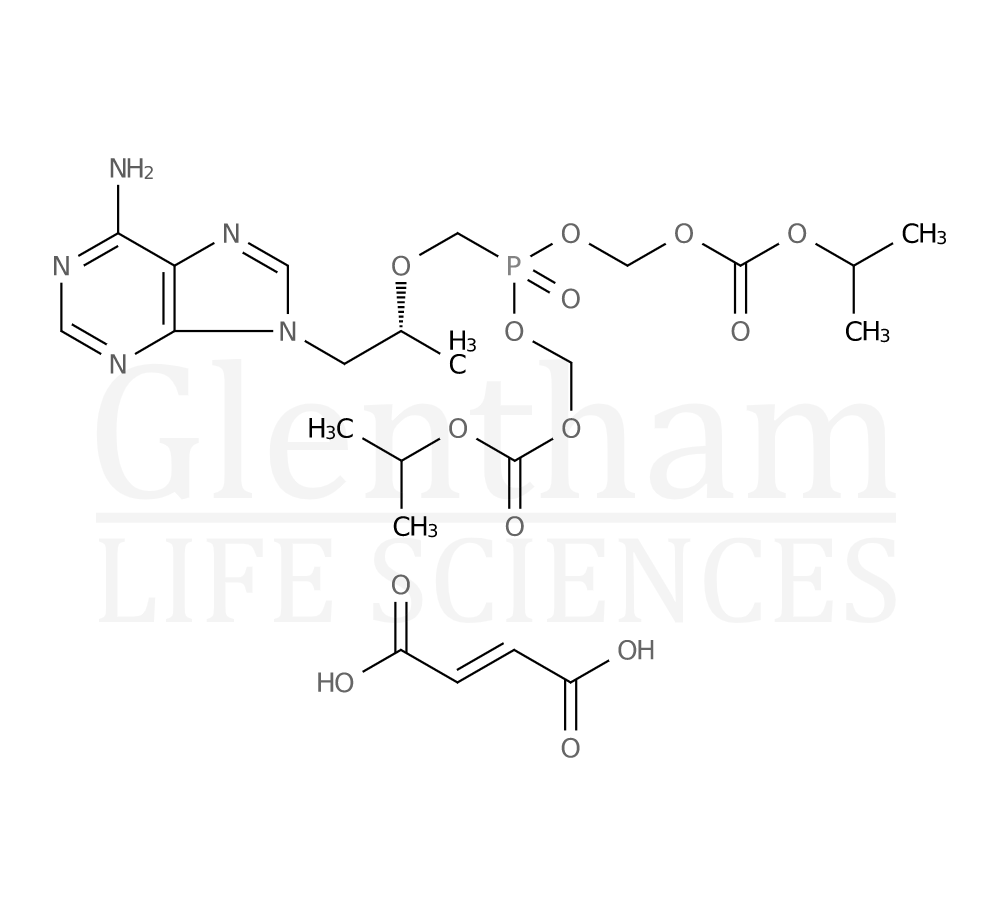 Tenofovir disoproxil fumarate Structure