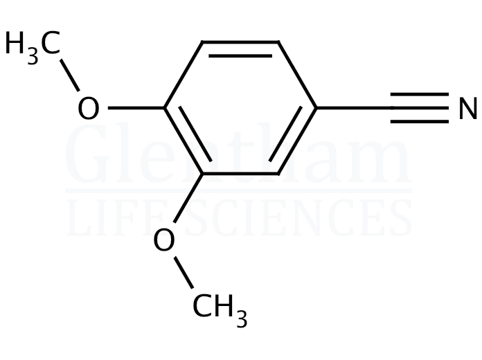 Structure for  3,4-Dimethoxybenzonitrile  (2024-83-1)