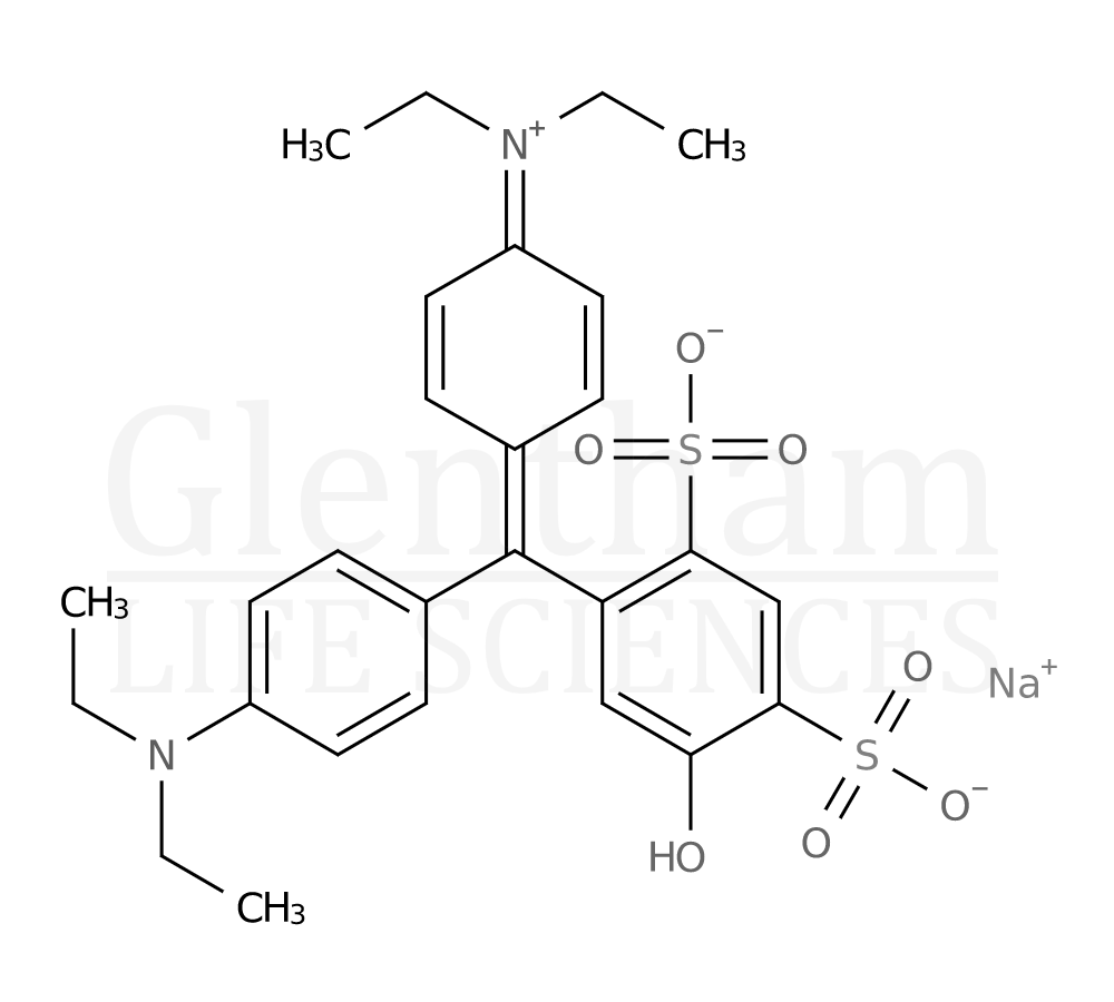Structure for Patent blue V sodium salt (C.I. 42051)