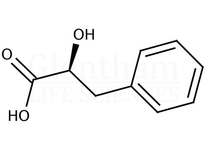 Structure for  L-(-)-3-Phenyllactic acid  (20312-36-1)