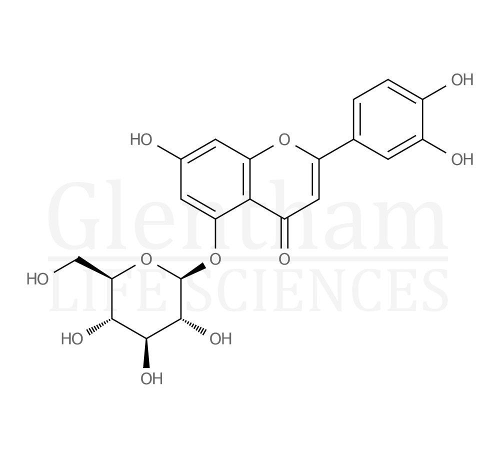 Luteolin-5-O-glucoside Structure
