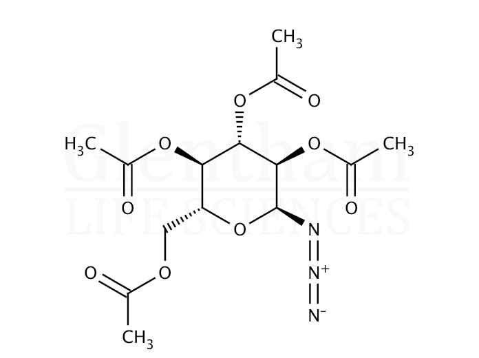 2,3,4,6-Tetra-O-acetyl-a-D-glucopyranosyl azide Structure