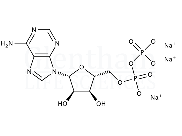Adenosine 5''-diphosphate sodium salt Structure