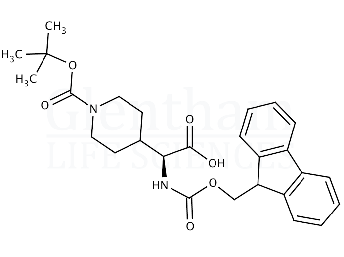 Fmoc-1(1-Boc-piperidin-4-yl)-DL-glycine Structure