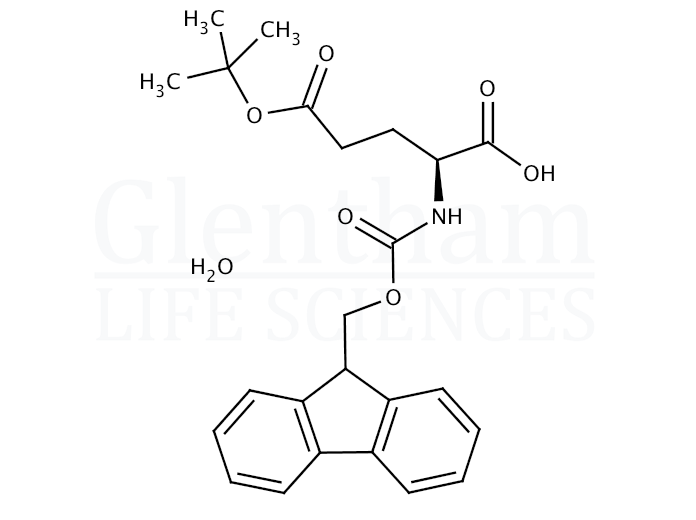 N-(9-Fmoc)-L-glutamic acid γ-tert-butyl ester monohydrate   Structure