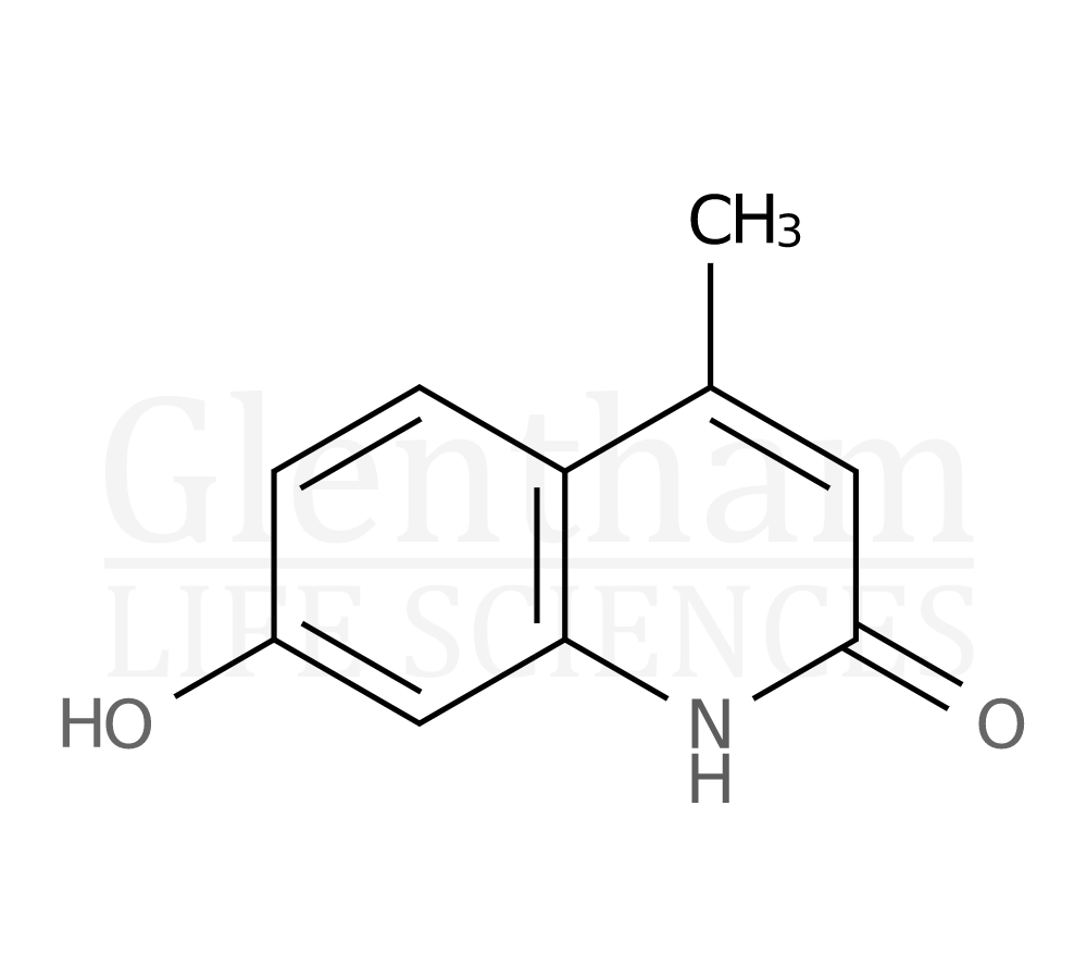 Structure for  7-Hydroxy-4-methyl-2(1H)-quinolone  (20513-71-7)