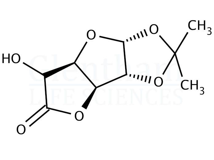 1,2-O-Isopropylidene-α-D-glucofuranosidurono-6,3-lactone Structure