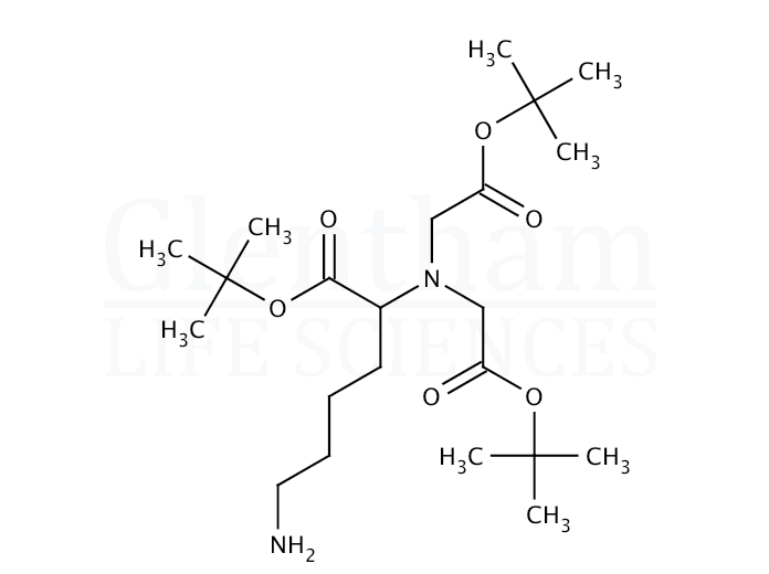 N-(5-Amino-1-carboxypentyl)iminodiacetic acid tri-t-butyl ester Structure