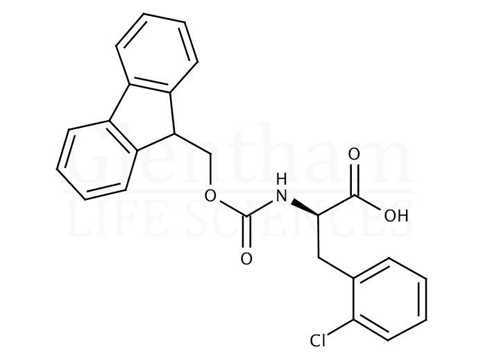 Structure for  Fmoc-D-Phe(2-Cl)-OH  (205526-22-3)