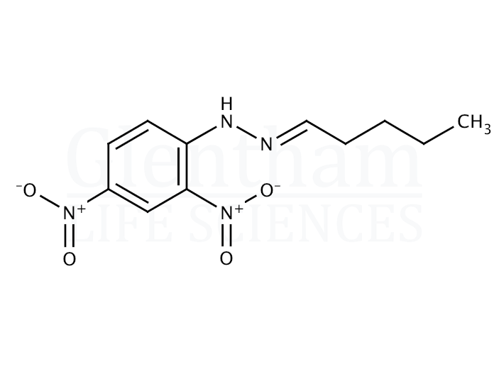 Valeraldehyde-2,4-dinitrophenylhydrazone Structure