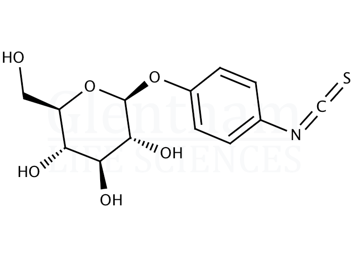 β-D-Glucopyranosylphenyl isothiocyanate Structure