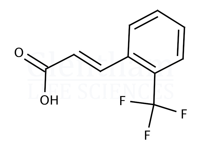 2-Trifluoromethylcinnamic acid Structure