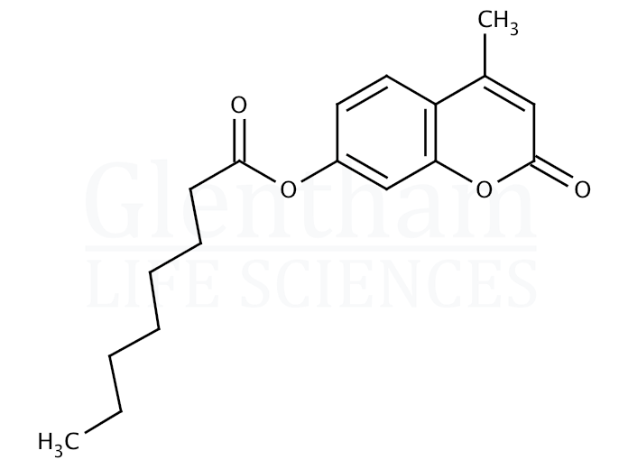 Structure for 4-Methylumbelliferyl caprylate