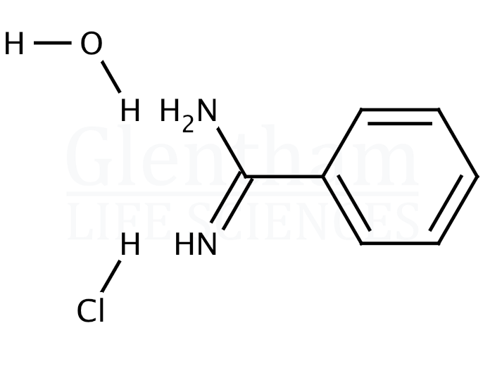 Structure for Benzamidine hydrochloride hydrate