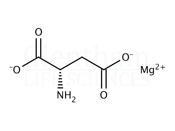 L-Aspartic acid hemimagnesium salt dihydrate Structure