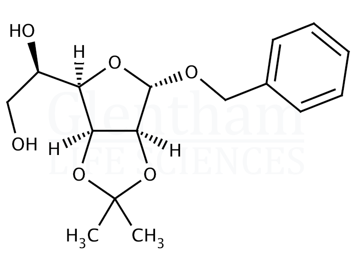 Benzyl 2,3-O-isopropylidene-α-D-mannofuranoside Structure