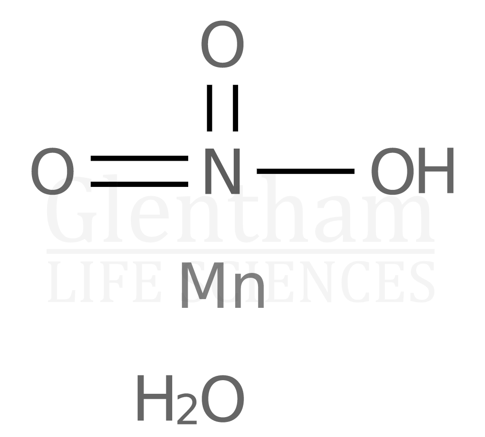 Manganese(II) nitrate tetrahydrate, 97.5% Structure