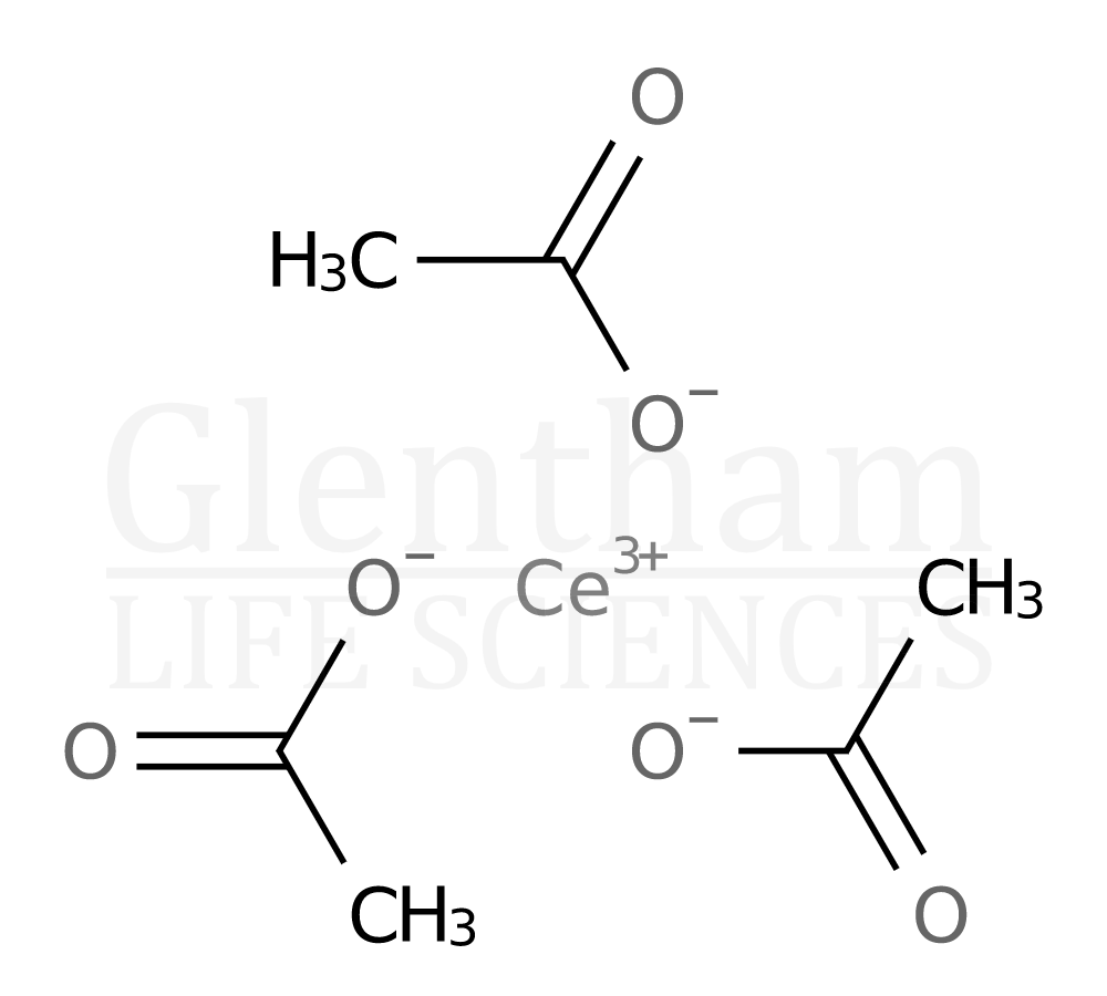 Cerium(III) acetate hydrate, 99.9% Structure