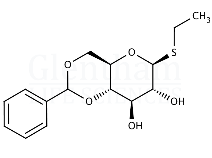 Ethyl 4,6-O-benzylidene-b-D-thioglucopyranoside Structure