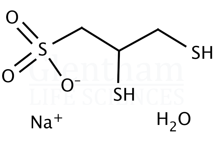 Sodium 2,3-dimercaptopropanesulfonate monohydrate  Structure