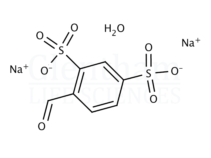 Structure for 4-Formylbenzene-1,3-disulfonic acid disodium salt hydrate