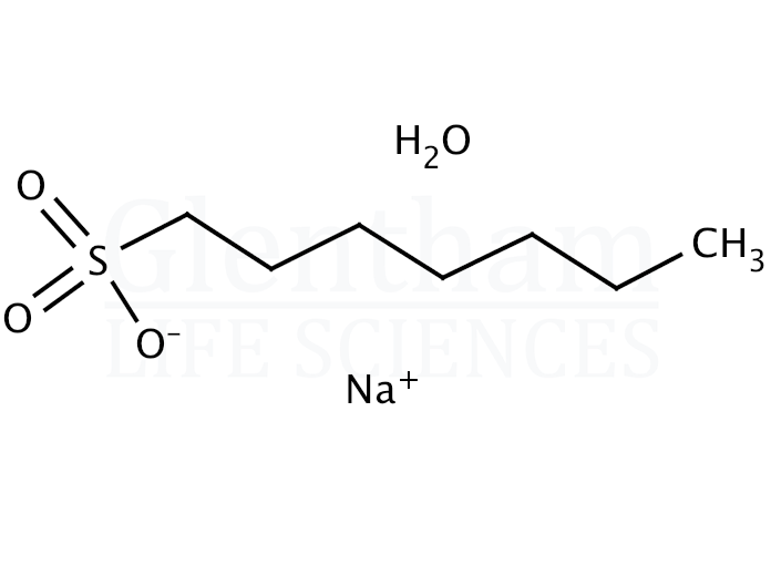 Structure for 1-Heptanesulfonic acid sodium salt monohydrate