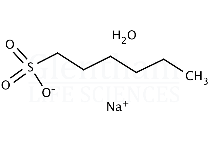 Structure for 1-Hexanesulfonic acid sodium salt monohydrate, HPLC grade
