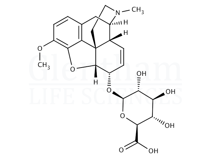 Structure for Codeine-6-glucuronide sodium salt