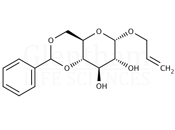 Structure for Allyl 4,6-O-benzylidene-a-D-glucopyranoside
