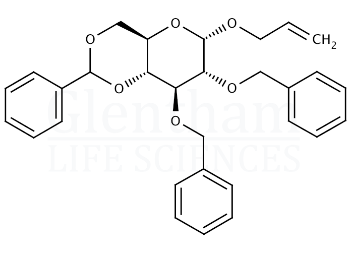 Allyl 2,3-di-O-benzyl-4,6-O-benzylidene-a-D-glucopyranoside Structure