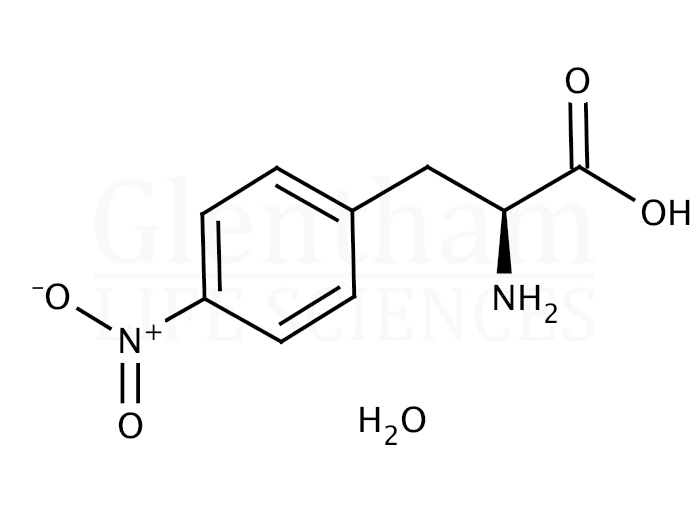 Structure for  4-Nitro-L-phenylalanine monohydrate  (207591-86-4)