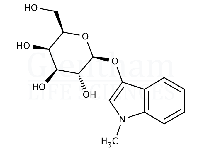 N-Methyl-3-indolyl-b-D-galactopyranoside monohydrate Structure