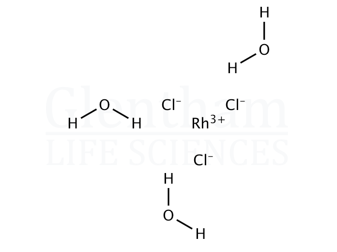 Structure for Rhodium(III) chloride hydrate, 99.95% (metals basis)