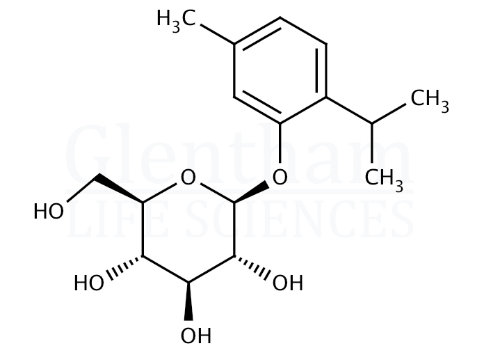 Thymol-b-D-glucopyranoside Structure