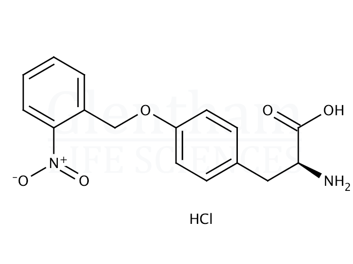 Structure for O-(2-Nitrobenzyl)-L-tyrosine hydrochloride