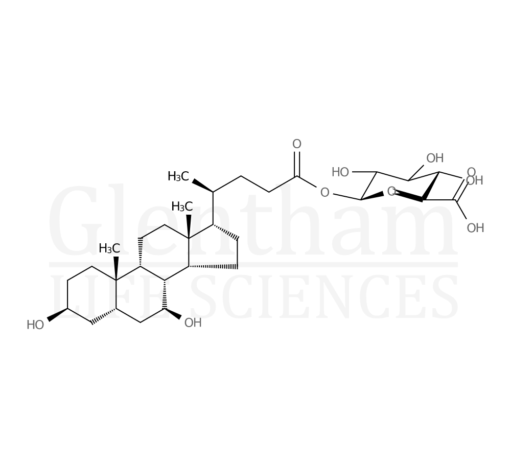 Chenodeoxycholic acid 24-acyl-b-D-glucuronide Structure